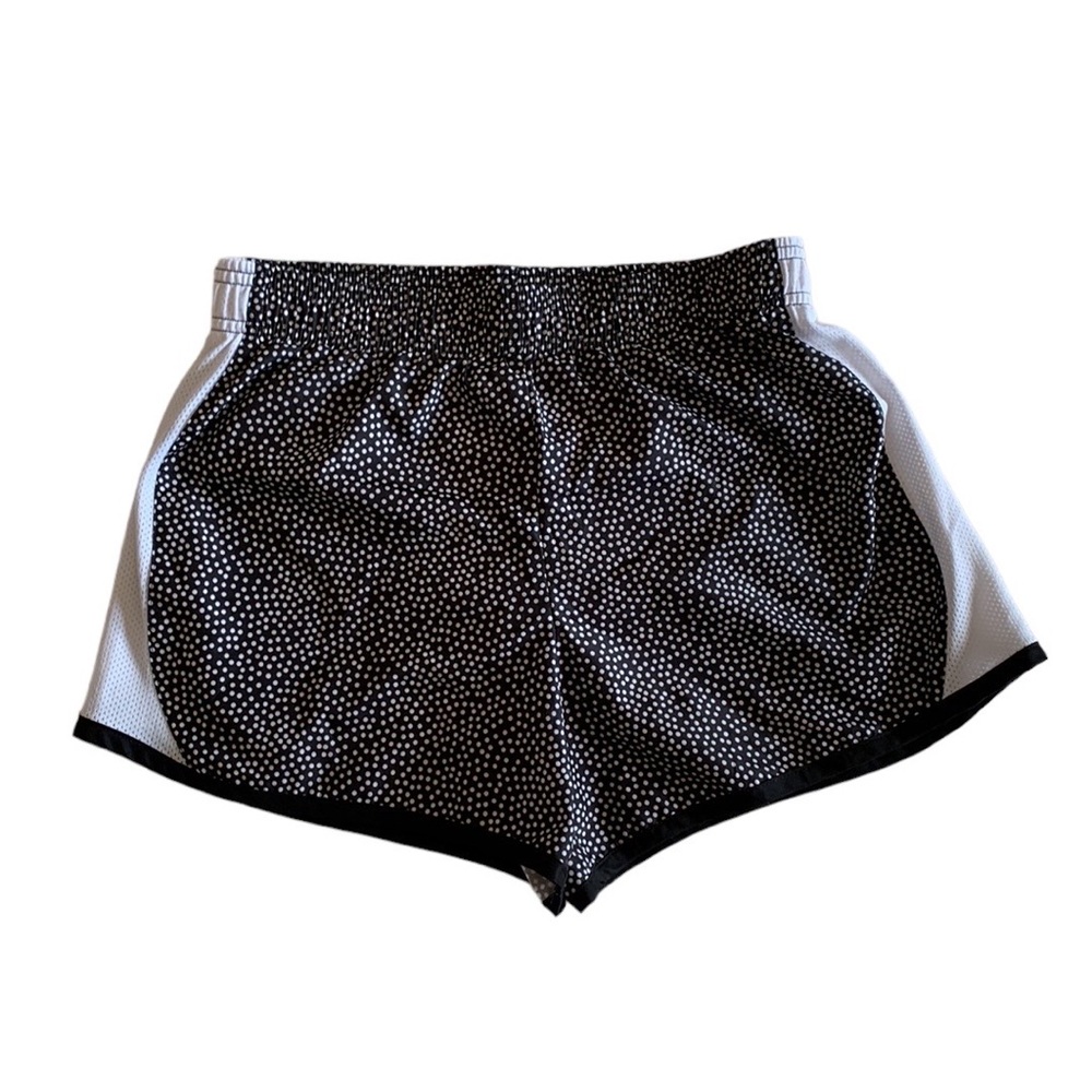 Danskin Now Athletic Black with White Polka Dot Shorts •Girls Size XL